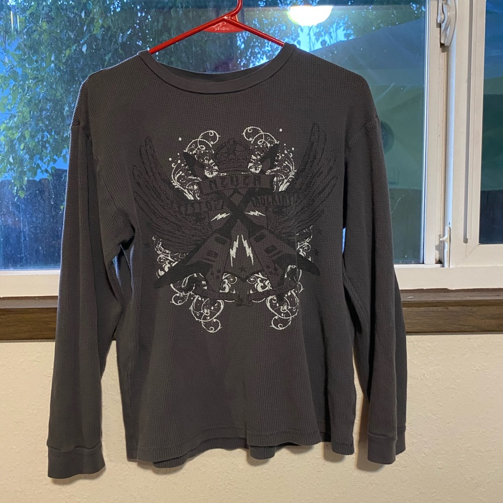 Old Navy Dark Gray Long Sleeve Shirt